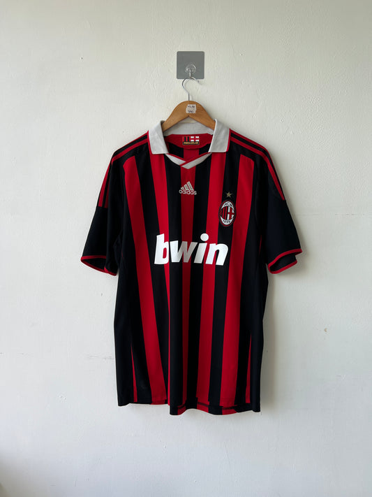(L) AC Milan 2009-10 Home Shirt Maldini #3
