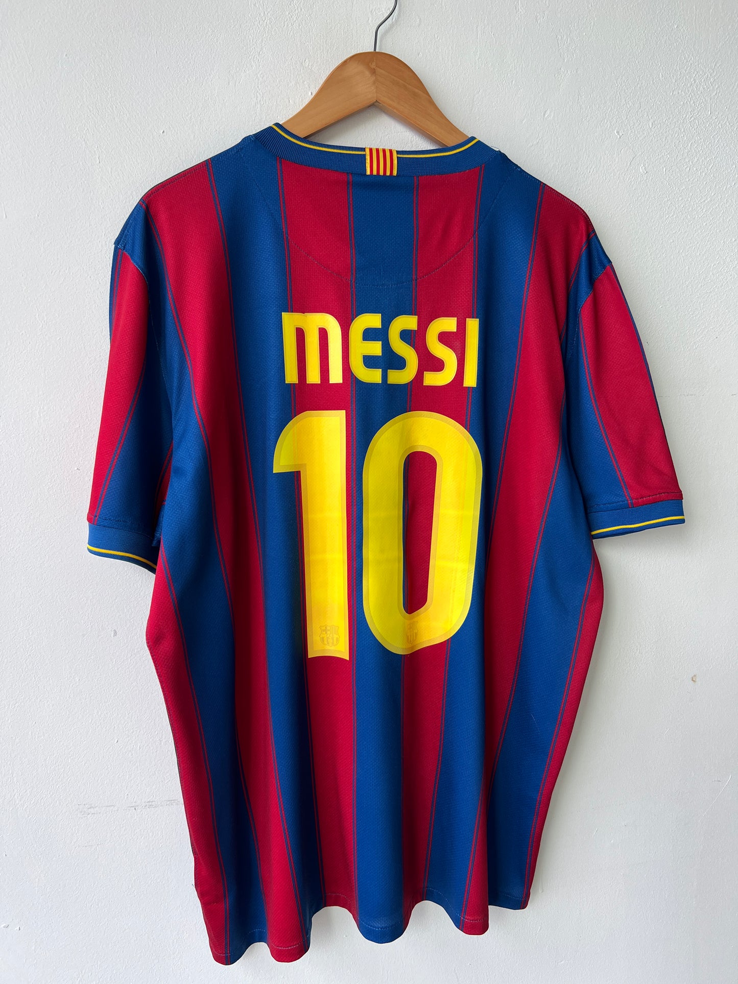 (XL) Barcelona 2009-10 Home Shirt Messi #10
