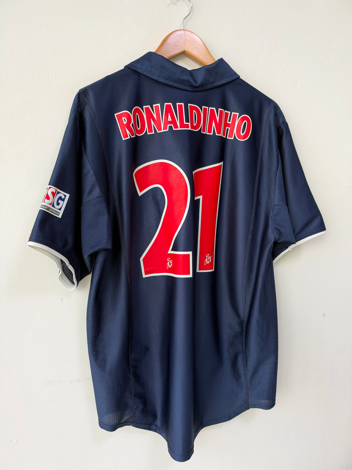 (L) PSG 2001-02 Home Shirt Ronaldinho #21