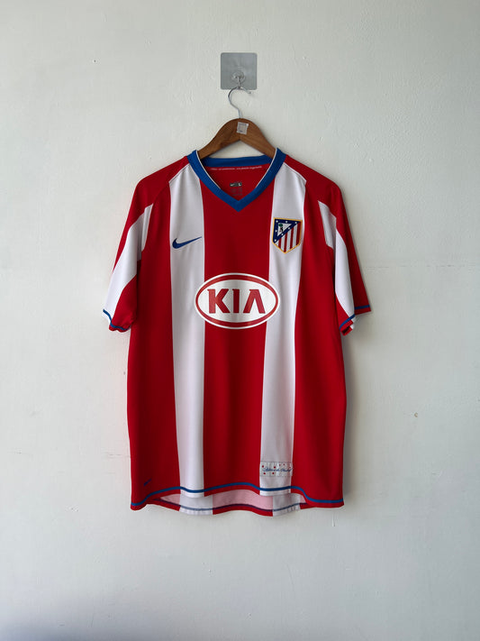 (L) Atletico Madrid 2007-08 Home Shirt Kun Aguero #10