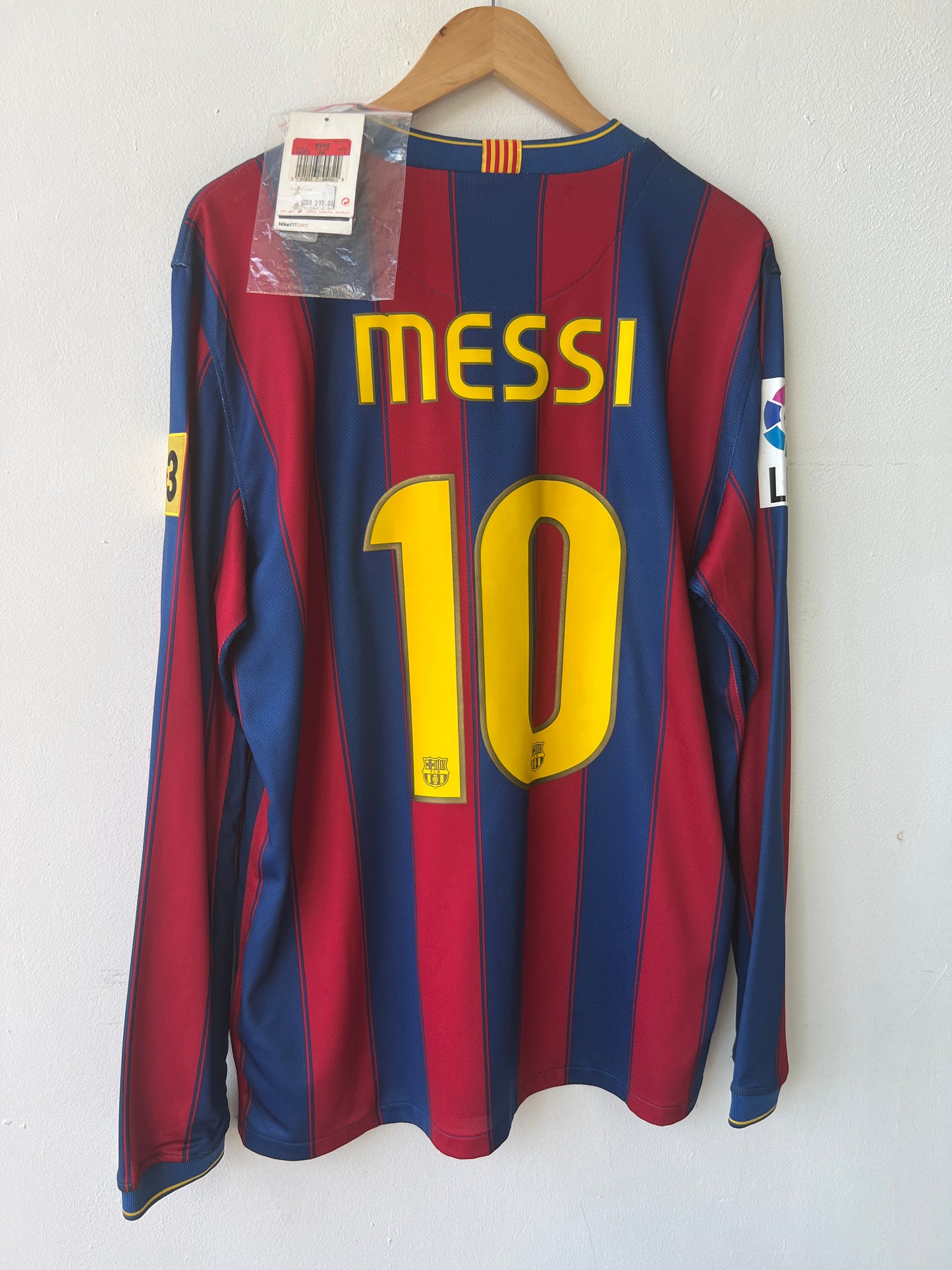 (L) Barcelona 2009-10 Home Long Sleeve Shirt Messi #10 (NEW)