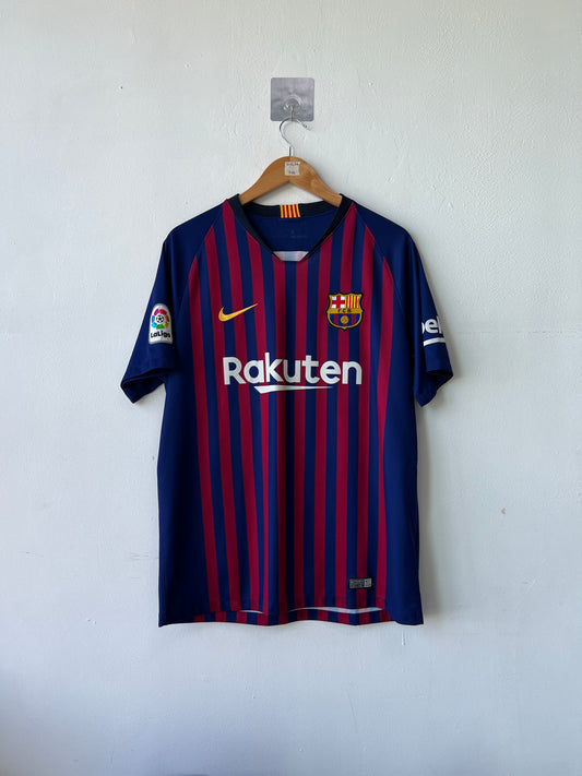 (L) Barcelona 2018-19 Home Shirt Messi #10