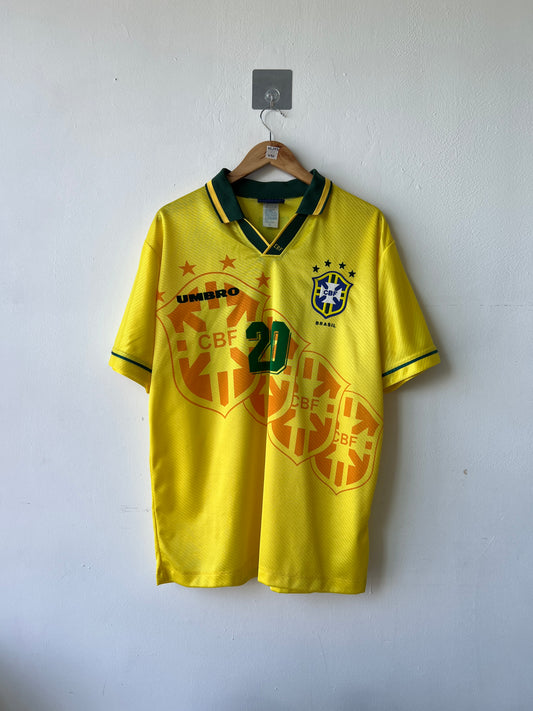 (L) Brazil 1994-96 Home Shirt Ronaldo #20