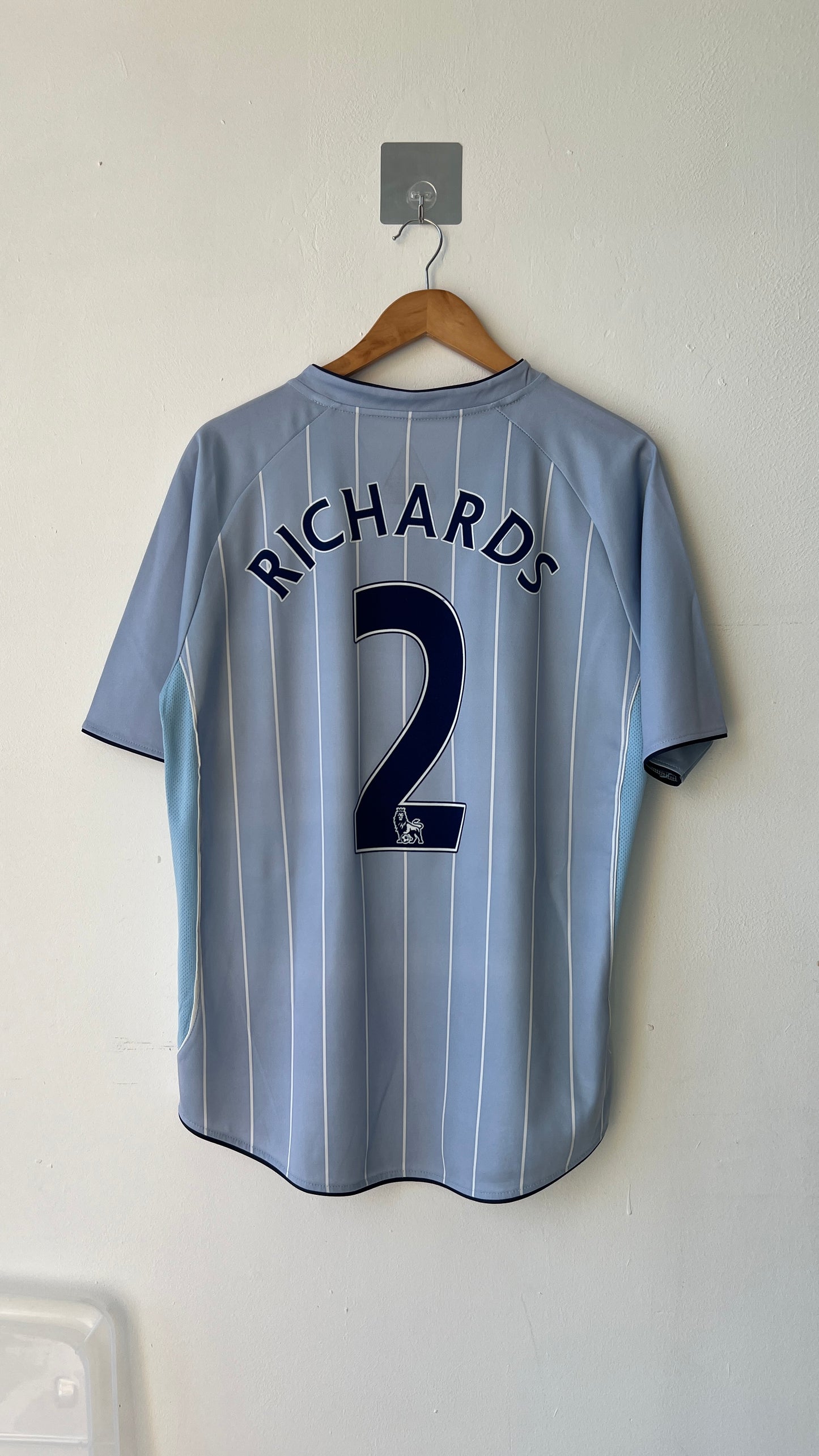 Manchester City 2007-08 Home Shirt Richards #2 (XL fits L)