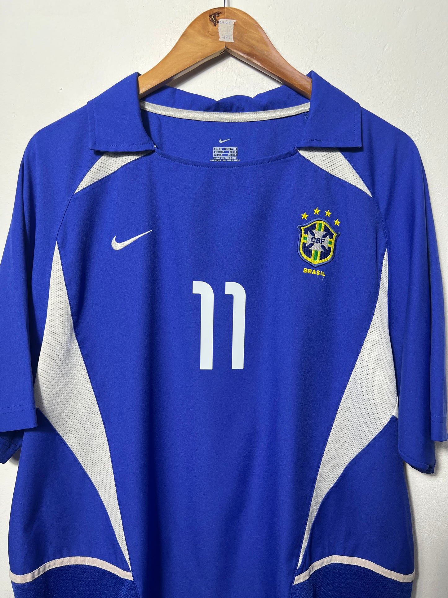 (XL) Brazil 2002-04 Away Shirt Ronaldinho #11
