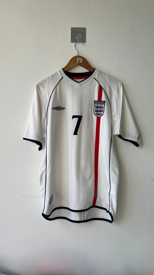 England 2001-03 Home Shirt Beckham #7 (M)