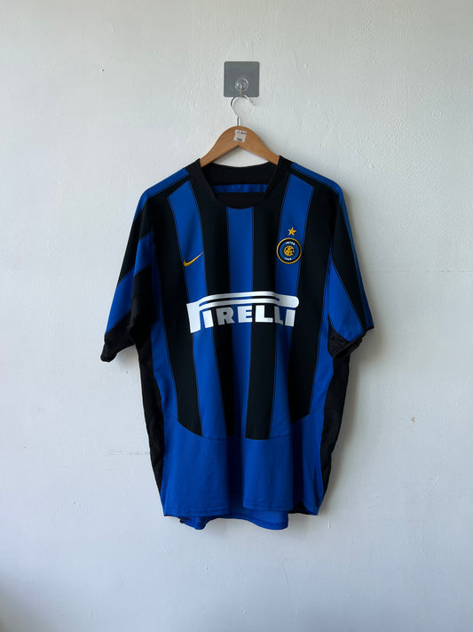 (L) Inter Milan 2003-04 Home Shirt Adriano #10