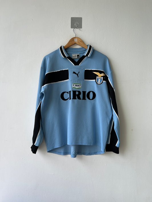 (M) Lazio 1998-00 Home Long Sleeve Shirt Nesta #13