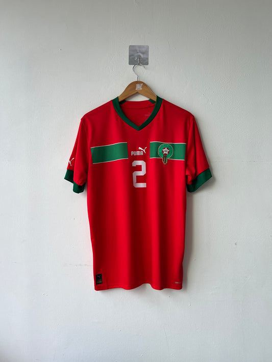 (M) Morocco 2022-23 Home Shirt Hakimi #2