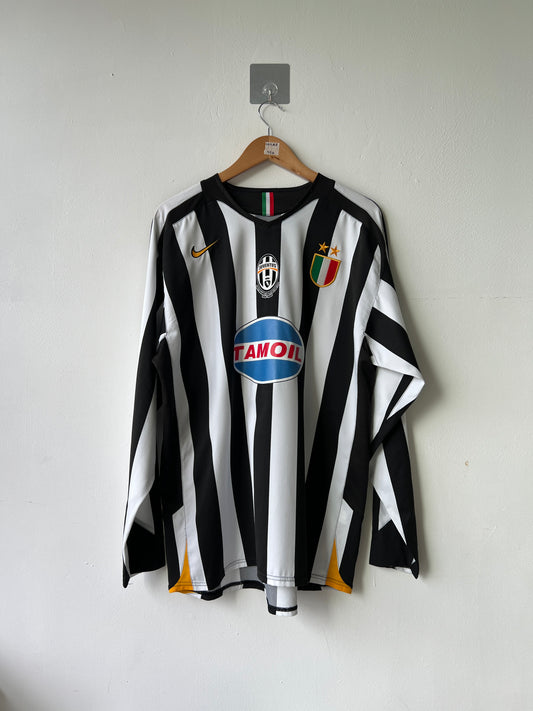 (XL) Juventus 2005-06 Home Long Sleeve Shirt Del Piero #10