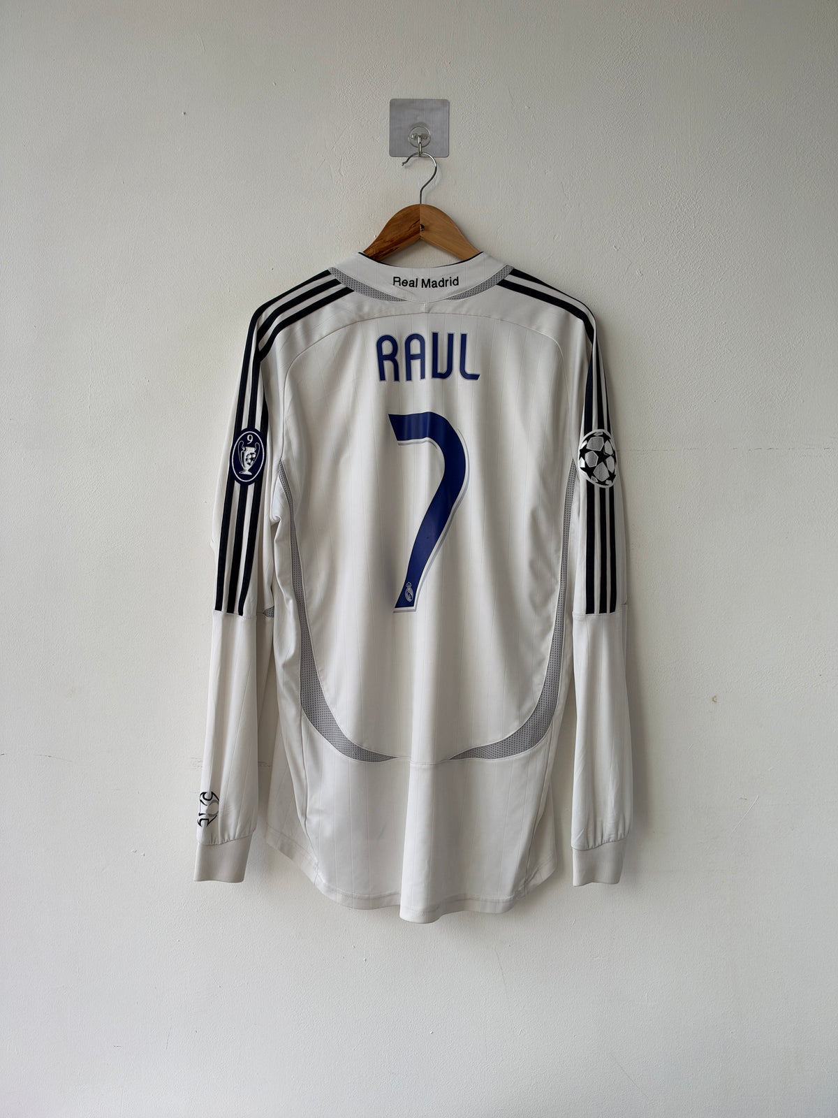 (L) Real Madrid 2006-07 Home Long Sleeve Shirt Raul #7