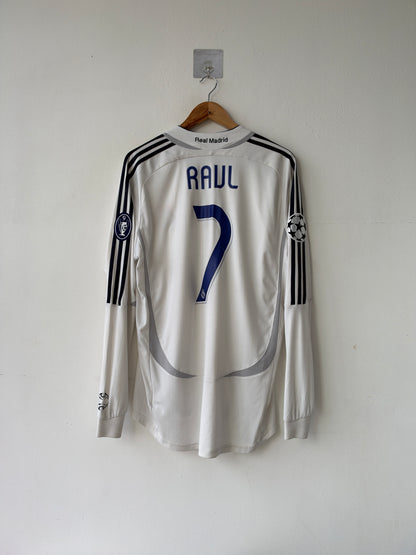 (L) Real Madrid 2006-07 Home Long Sleeve Shirt Raul #7