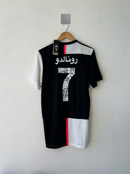 (L) Juventus 2019-20 Home Shirt Ronaldo #7 (Arabic) (NEW)