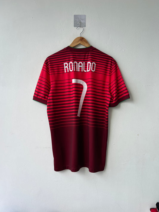 (L) Portugal 2014-15 Home Shirt Ronaldo #7