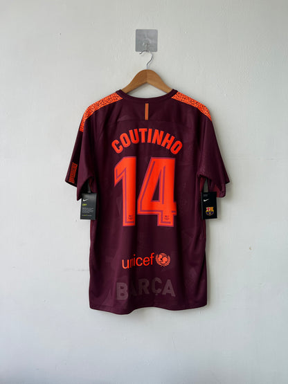 (L) Barcelona 2017-18 Third Shirt Coutinho #14 (NEW)