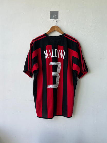 (M) AC Milan 2003-04 Home Shirt Maldini #3
