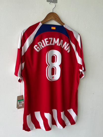 (XL) Atletico Madrid 2022-23 Home Shirt Griezmann #8 (NEW)
