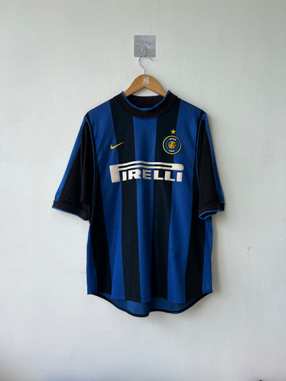 (L) Inter Milan 2000-01 Home Shirt Ronaldo #9