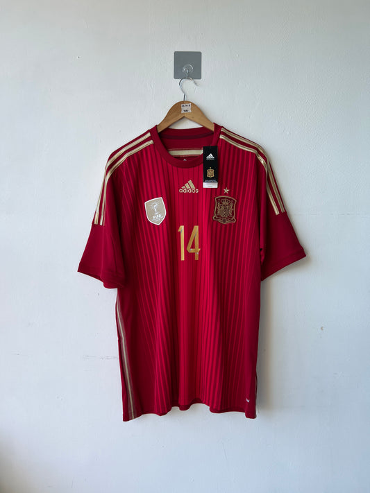 Spain 2013-15 Home Shirt Alonso #14 (NEW) (XL)
