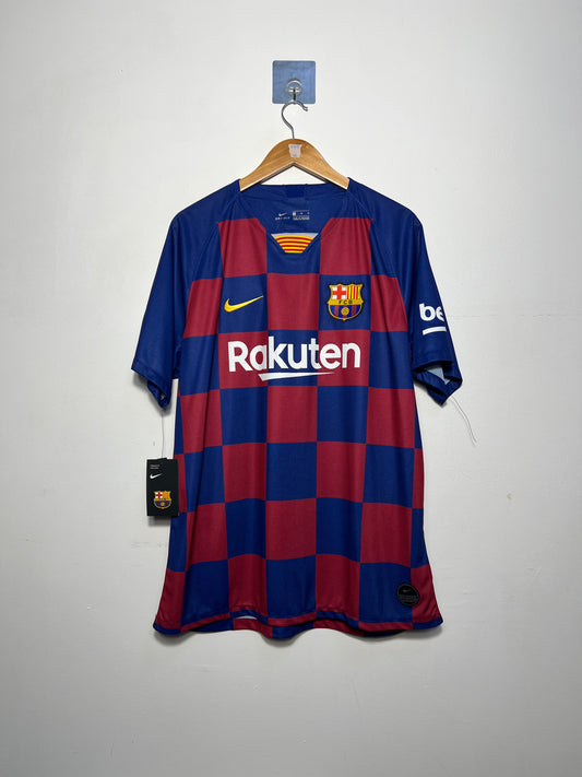 (XL) Barcelona 2019-20 Home Shirt Pique #3 (NEW)