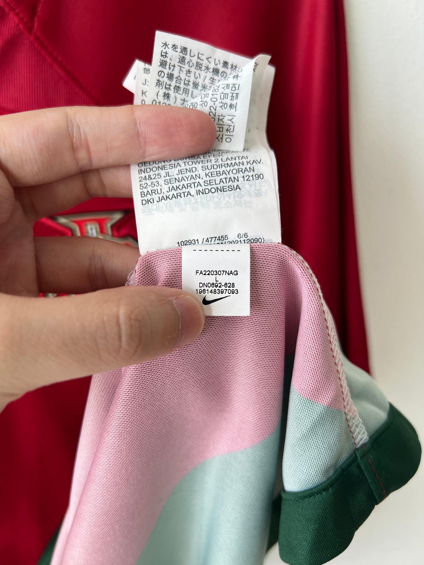 (L) Portugal 2022-24 Home Shirt Ronaldo #7