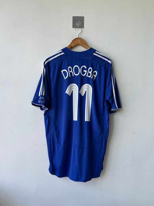 (XL) Chelsea 2006-08 Home Shirt Drogba #11