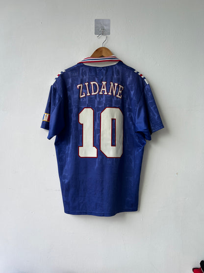 (L) France 1996-98 Home Shirt Zidane #10