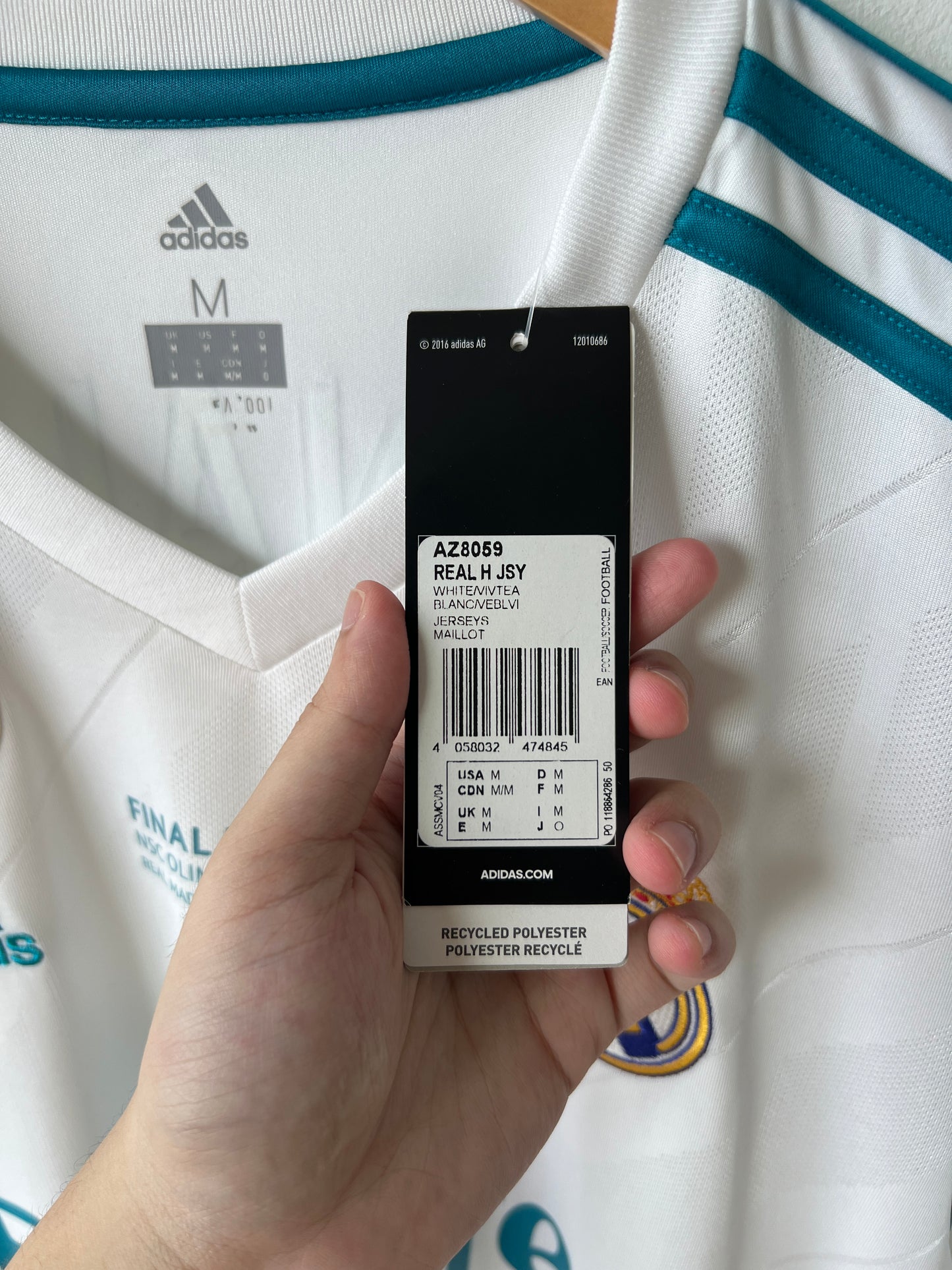 Real Madrid 2017-18 Home UCL MDT Shirt Ronaldo #7 (NEW) (M)