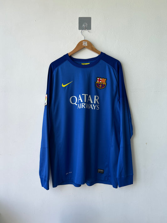 (XL) Barcelona 2013-14 GK Shirt V. Valdes #1