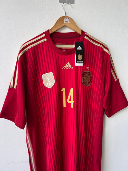 Spain 2013-15 Home Shirt Alonso #14 (NEW) (XL)