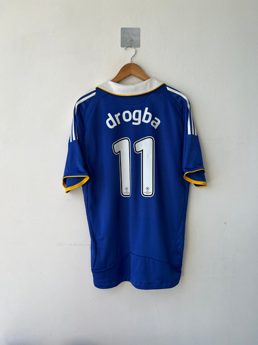 (L) Chelsea 2008-09 Home Shirt Drogba #11