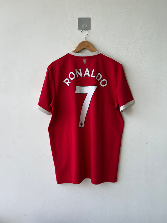 (XL) Manchester United 2021-22 Home Shirt Ronaldo #7