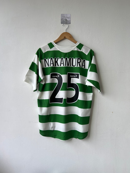 (M) Celtic 2005-07 Home Shirt Nakamura #25