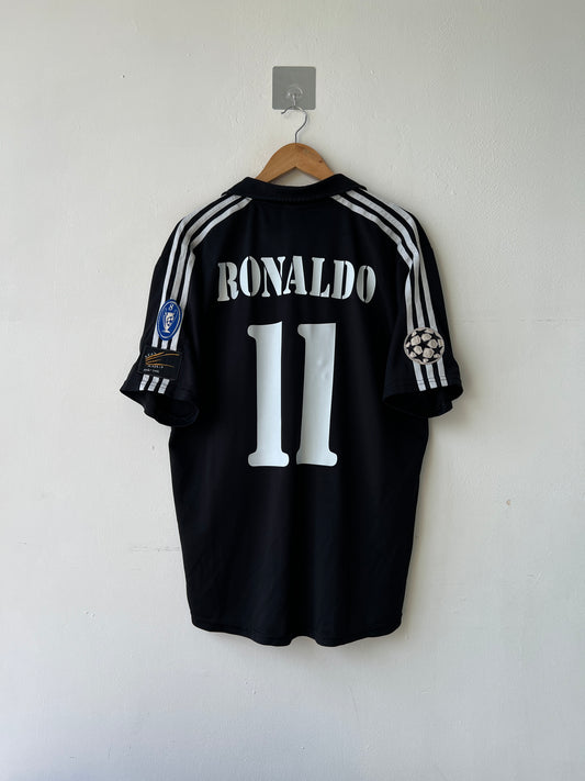 (L) Real Madrid 2002-03 CL Away Shirt Ronaldo #11