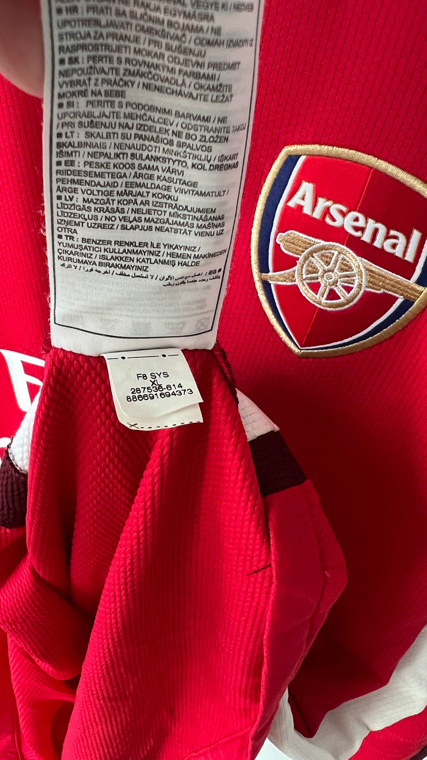 Arsenal 2008-10 Home L/S Shirt Fabregas #4 (XL)