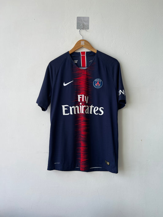 (L fits M) PSG 2018-19 Home Player Version Shirt Mbappe #29