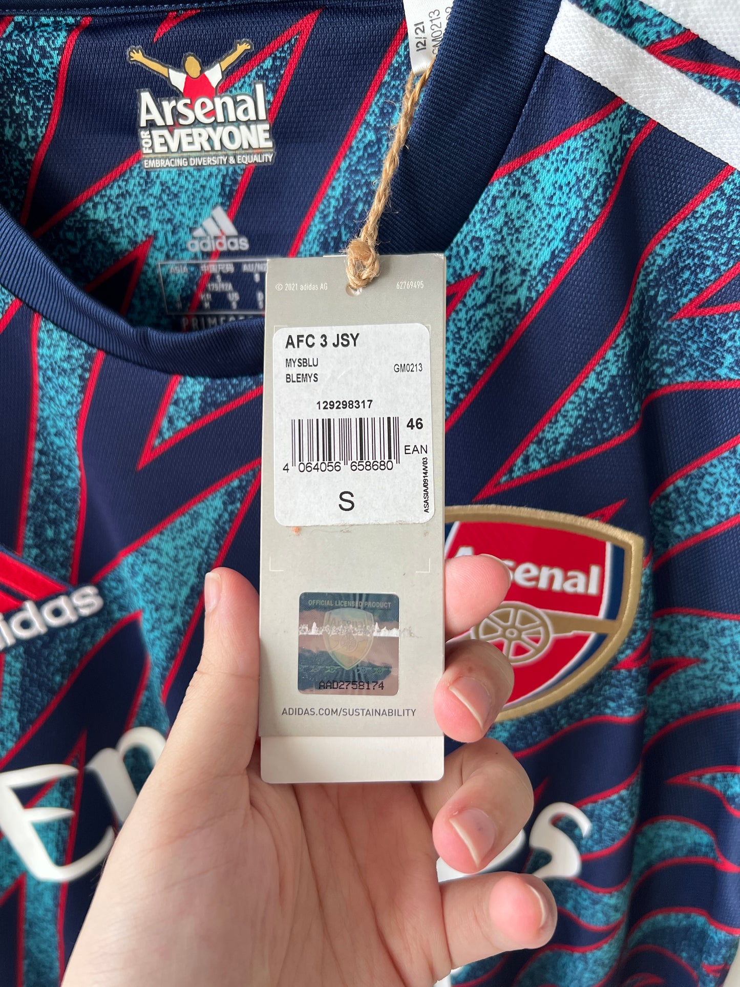 (S) Arsenal 2021-22 Third Shirt (NEW)