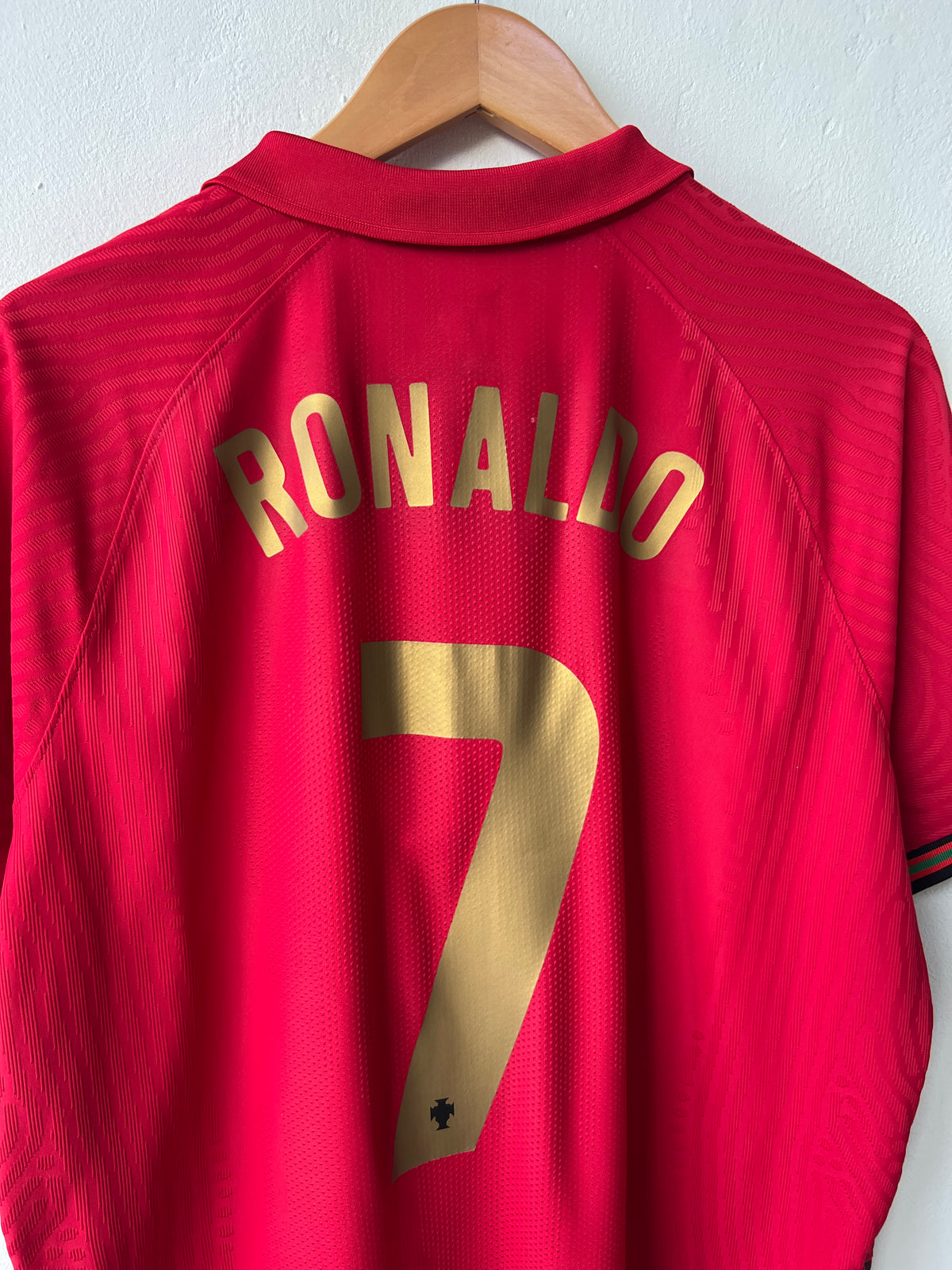 (XL) Portugal 2020-21 Home Player Version Shirt Ronaldo #7