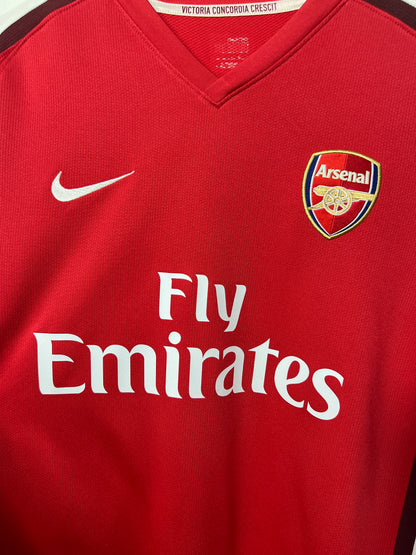 (L) Arsenal 2008-10 Home Long Sleeve Shirt Fabregas #4