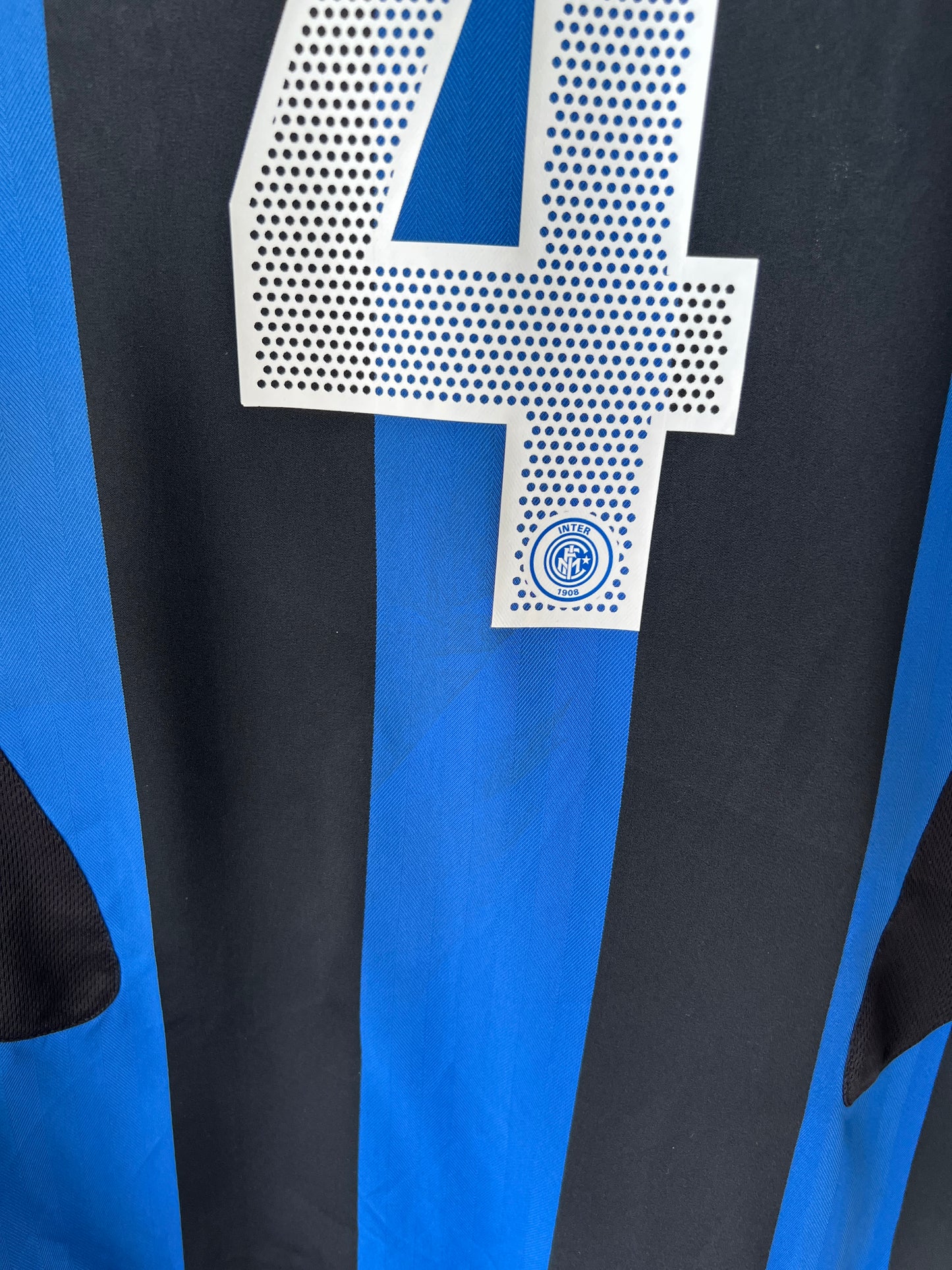 (L) Inter Milan 2005-06 Home Shirt J. Zanetti #4