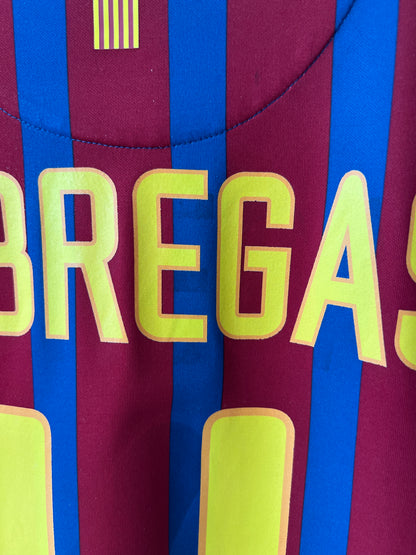 (L) Barcelona 2011-12 Home Basic Version Shirt Fabregas #4