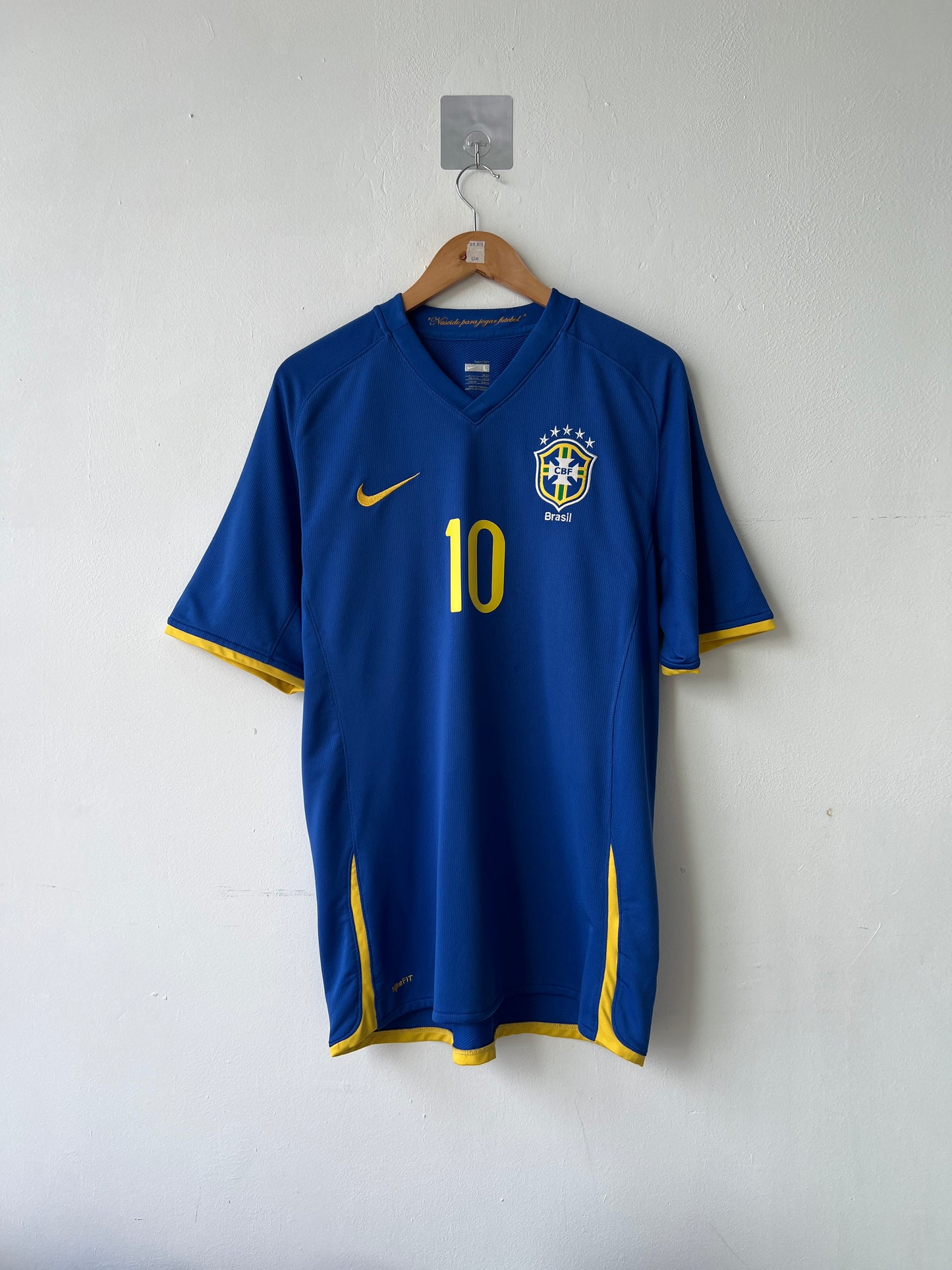 (L) Brazil 2008-10 Away Shirt Ronaldinho #10