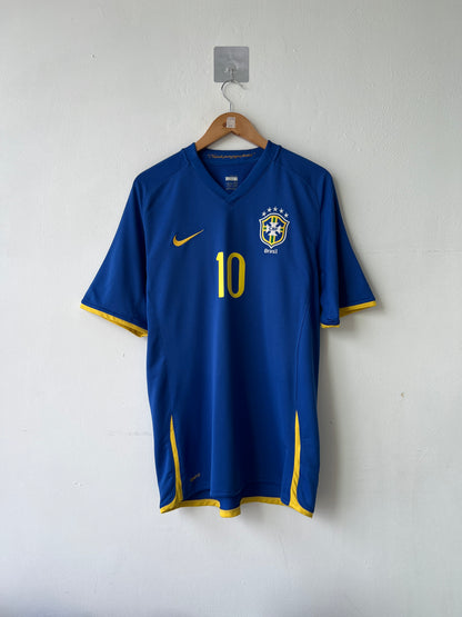 (L) Brazil 2008-10 Away Shirt Ronaldinho #10