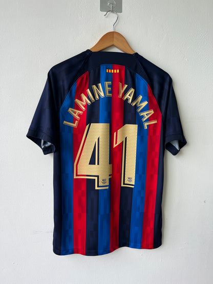 (M) Barcelona 2022-23 Home Shirt Lamine Yamal #41