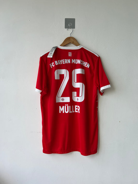 Bayern Munich 2022-23 Home Shirt Muller #25 (NEW) (L)
