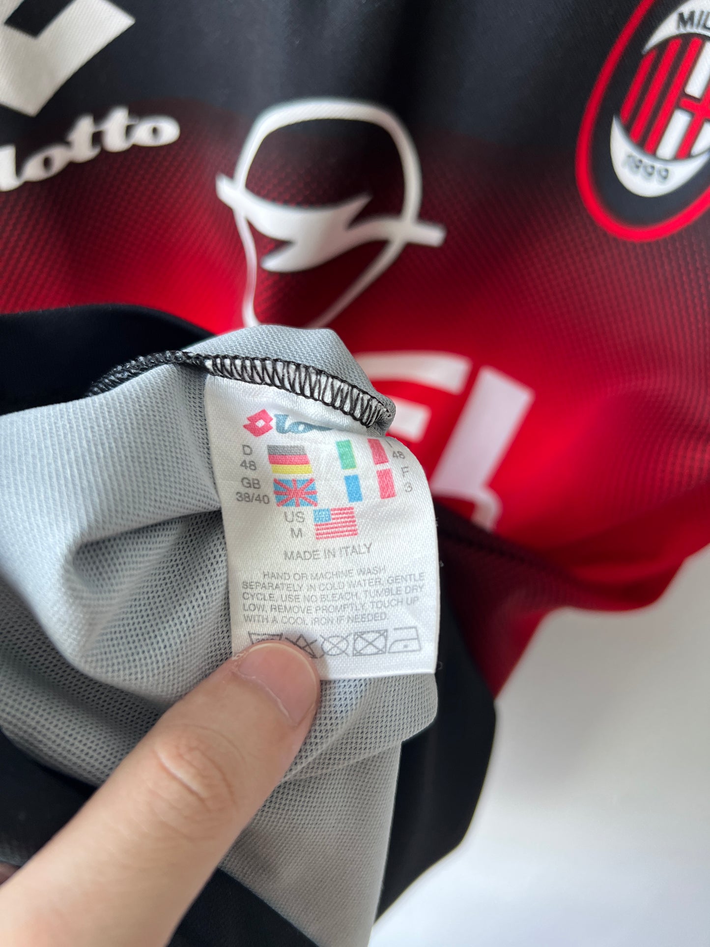 (M) AC Milan 1996-97 Lotto Training Shirt