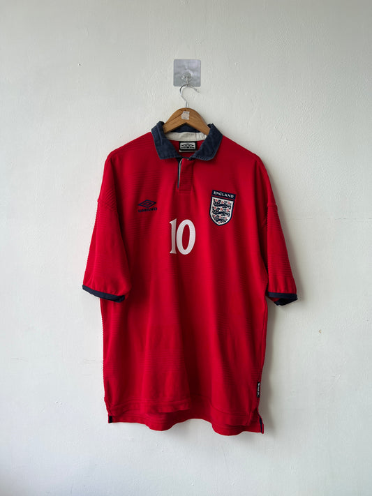 (XL) England 1999-01 Away Shirt Owen #10
