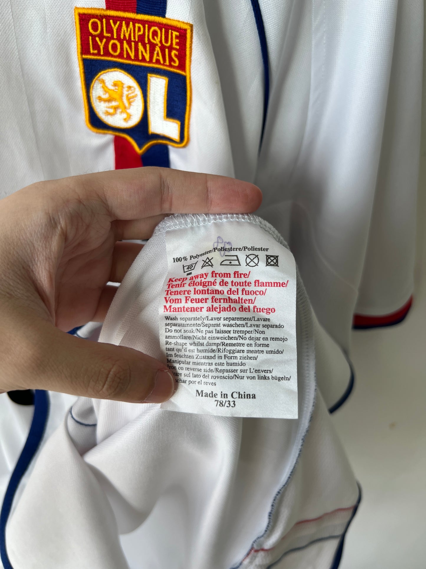 (L) Olympique Lyon 2003-04 Home Shirt Juninho #8