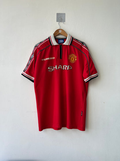 (XL) Manchester United 1998-00 Home Shirt Beckham #7