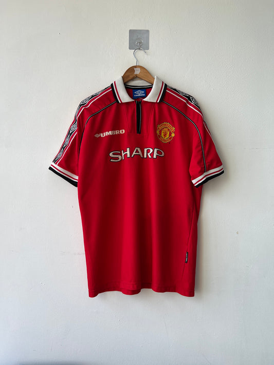 (XL) Manchester United 1998-00 Home Shirt Beckham #7
